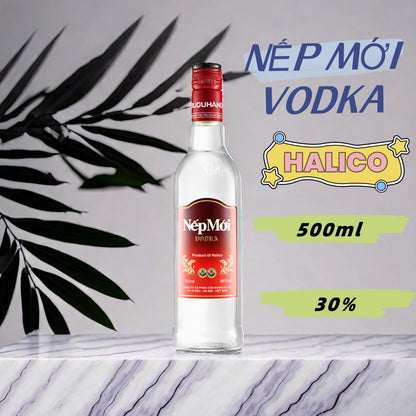 *HALICO RƯỢU  NẾP MỚI VODKA   30%  500ml ウォッカ ネプモイ