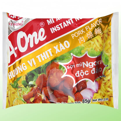 Mì ăn liền A-one hương vị thịt xào xuất xứ:Việt Nam 85g