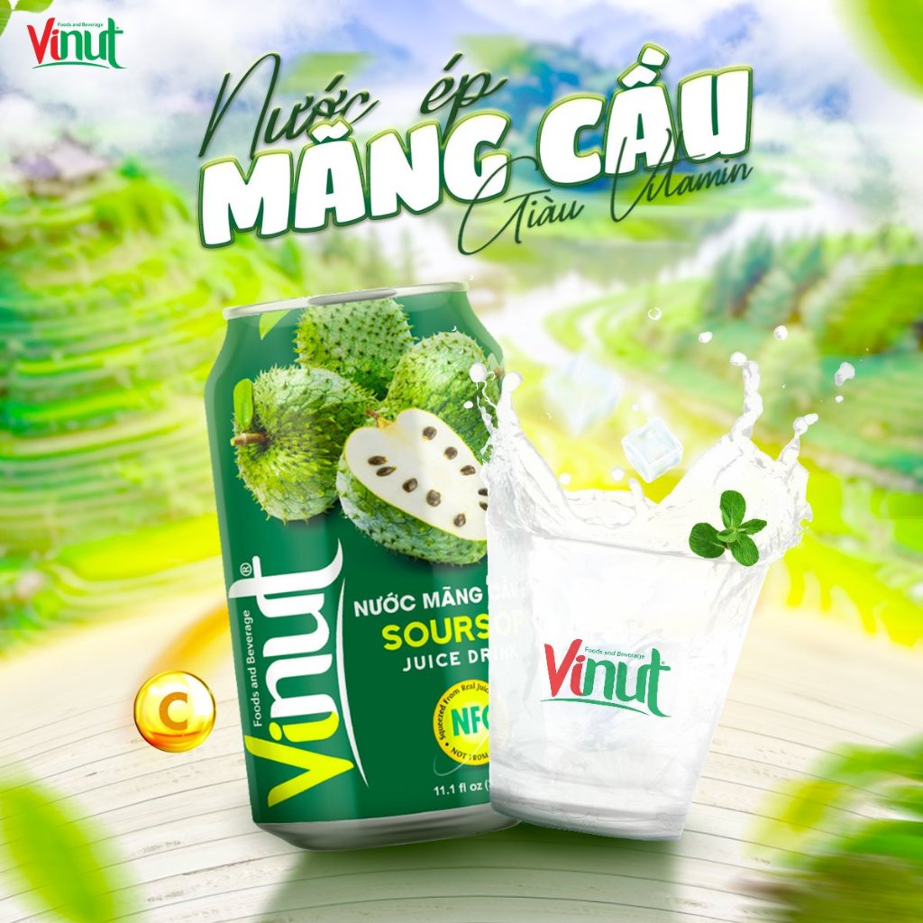 vinut   Nước mãng cầu Xuất xứ :Việt Nam 330 ml